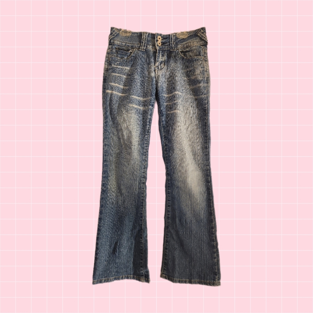 Flexi Vintage Medium Blue Flare Jeans